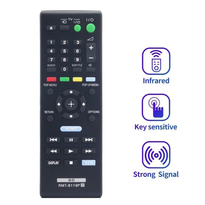 remote-control-replace-rmt-b119p-for-sony-blu-ray-recorder-disc-dvd-player-bdps490-bdps1100-bdps590-bdps5100-bdp-s390-bdp-s190