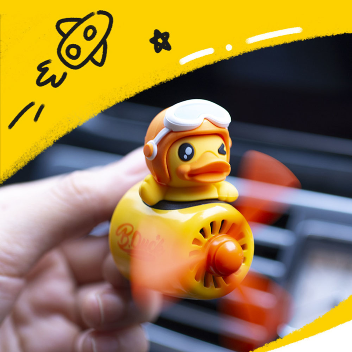 cw-car-aromatpy-air-freshener-duck-car-decorative-car-interior-accessories-rotating-propeller-outlet-fragrance-magnetic-design