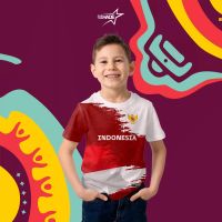 Customhade T-Shirt Indonesia Children World Cup U20 2023 Indonesia Fullprinting Type Variant