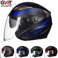 ใหม่ GXT 708กะบังหน้าของหมวกดับเบิ้ลมอเตอร์ไซค์ไฟฟ้าจักรยานสกูตเตอร์หมวกกันน็อคสำหรับเล่นสเก็ตบอร์ดผู้ชาย/ผู้หญิงหมวกกันน็อคมอเตอร์ไซค์ครึ่งหน้าสำหรับฤดูร้อนฤดูใบไม้ร่วง