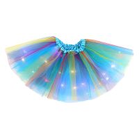 Girls Tutu Skirt with LED Light Up Stars Sequin,Little Girls Ballet Dance Tutu Skirt Party Dance Dress Clothes