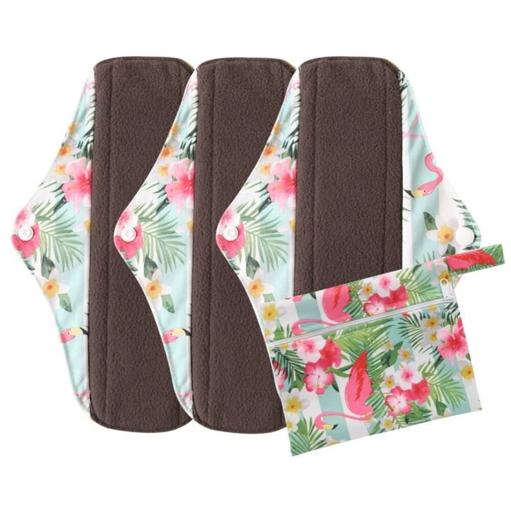 Reusable Pads bamboo Charcoal Sanitary Pads Mama Menstrual