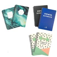 《   CYUCHEN KK 》สมุดบันทึกธุรกิจกระดาษ A5ภาษาอังกฤษ Notepad Travel Journal Memo Record Book Grid Notebook Office Stationery Supplies For Gift