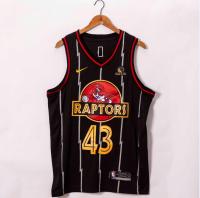 Ready Stock 22/23 Top Quality Mens No.43 Pascal Siakam Toronto Raptors 2020/21 Swingman Jersey - Black