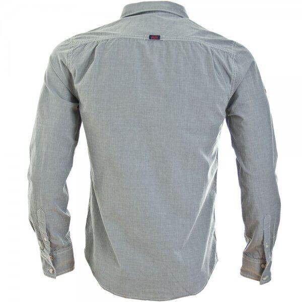 superdry-long-sleeve-laundered-cut-collar-shirt-เสื้อเชิ้ตสำหรับผู้ชาย