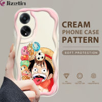 (มาใหม่ล่าสุด) Jizetin เคสใส่โทรศัพท์สำหรับ OPPO F11 F23 5กรัม F9 R15 R15โปร R17น่ารักลายลูฟี่เคสเนื้อครีมขอบลอนเคสโทรศัพท์เคสซิลิโคนแบบนิ่ม