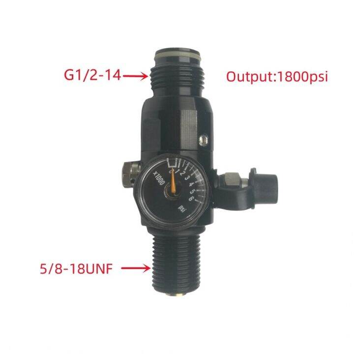 holiday-discounts-m18x1-5-or-5-8-18unf-4500psi-air-cylinder-tank-hpa-regulator-output-800psi-1800psi-pressure-reducing-valve