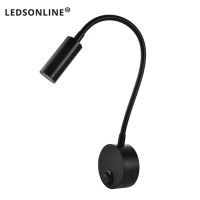 Bedside Working Study Reading Lamp Wall lamp sconces 3W LED Book Lamp wall Night light fixtures Spot LED EU US Plug Cord