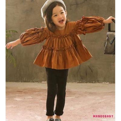 ♬MG♪-Toddler Baby Girls Ruffle Tops Clothes T Shirt + Pants Leggings Outfits