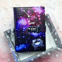 Password The Zodiac 12 Conslation A5 Notebook with Lock Writing Pads Lockable Notepad Diary School Supplies Student Gift