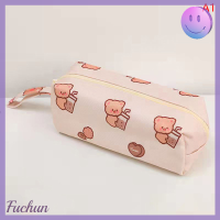 [Fuchun] เคสดินสอความจุขนาดใหญ่การ์ตูนหมีน้อยดินสอวาดรูปอุปกรณ์หน้าจอคอมพิวเตอร์กระเป๋าที่ใส่ของเพื่อจัดระเบียบ