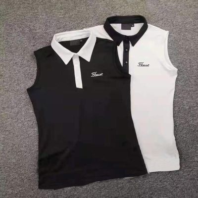 New golf clothing womens short-sleeved T-shirt womens sleeveless outdoor slim-fit all-match elastic golf jersey Titleist XXIO Honma Castelbajac DESCENNTE W.ANGLE❈✕