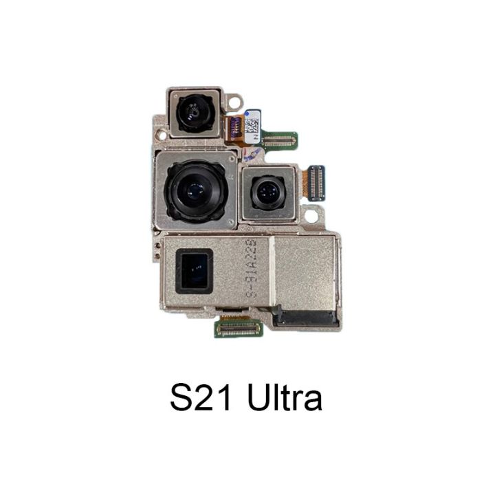 กล้องด้านหลังเหมาะสำหรับ Samsung Galaxy S21 S21 FE S21 S22พิเศษและหลังโค้งงอด้านหน้าหลักขนาดใหญ่