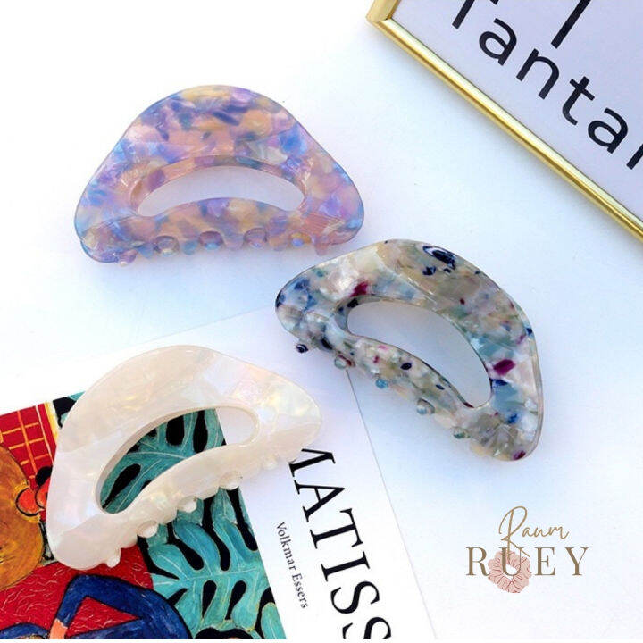 big-french-marble-hair-clips-กิ๊บหนีบผมลายหินอ่อน-กิ๊บหนีบผมสไตล์เกาหลี-กิ๊บติดผม-กิ๊บลายหินอ่อน