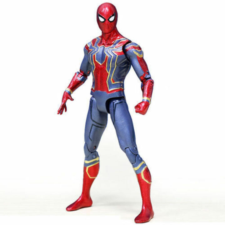 17ซม-สำหรับavengers-infinity-war-spidermanตุ๊กตาขยับแขนขาได้สำหรับเด็กเด็กของขวัญของเล่น