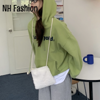 NH Fashion เสื้อฮู้ด เสื้อแขนยาวอบอุ่น หลวมและสบาย ชิค ทันสมัย สไตล์ สไตล์ WWY23000LF 41Z231008