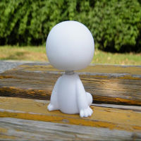 Cartoon Plastic Car Decoration Big White Robot Bobblehead Doll Car Decoration Car Interior Accessories Big Hero Doll Toy Gift