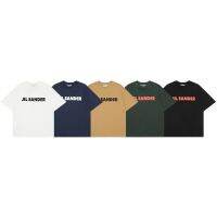 Plus size JIL SANDER new oversize men and women couples short-sleeved simple wild letter printing short-sleeved T-shirt