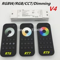 【❂Hot On Sale❂】 122cc store ตัวควบคุมไฟ Rgb แบบ Dimming2.4ghz ไร้สายรีโมทคอนโทรล Rf 4ช่อง Led Rf สำหรับ V5แสงแถบไฟ Led Rgbw/rgbw