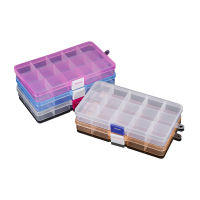 15กริดหลายสไตล์โปร่งใส Joyero Organizador กล่องเครื่องประดับพลาสติกสำหรับต่างหูลูกปัดกล่องเก็บกรณีแสดงออแกไนเซอร์คอนเทนเนอร์