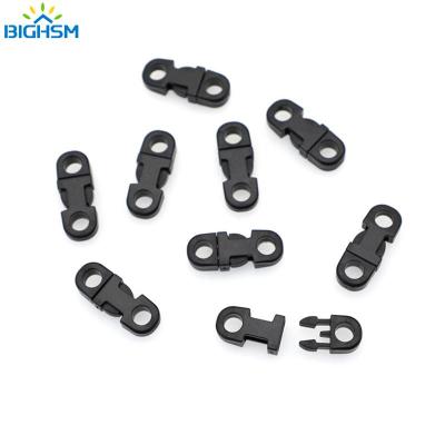 12pcs Plastic Black Safety Clasp Straight Side Release Buckle For Outdoor Sports Bags Paracord Bracelet Elastic Rope Accessories Cable Management