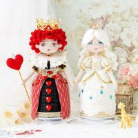 Susan‘s Family Red and White Queen Crochet DIY Kit Toys Music Box Material Package Handmade Knitting Crochet Doll