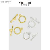 ? ของขวัญ DIY ของขวัญเครื่องประดับ S925 pure silver bracelet buckle necklace material connection button car cost OT clasp DIY handmade beaded accessories set