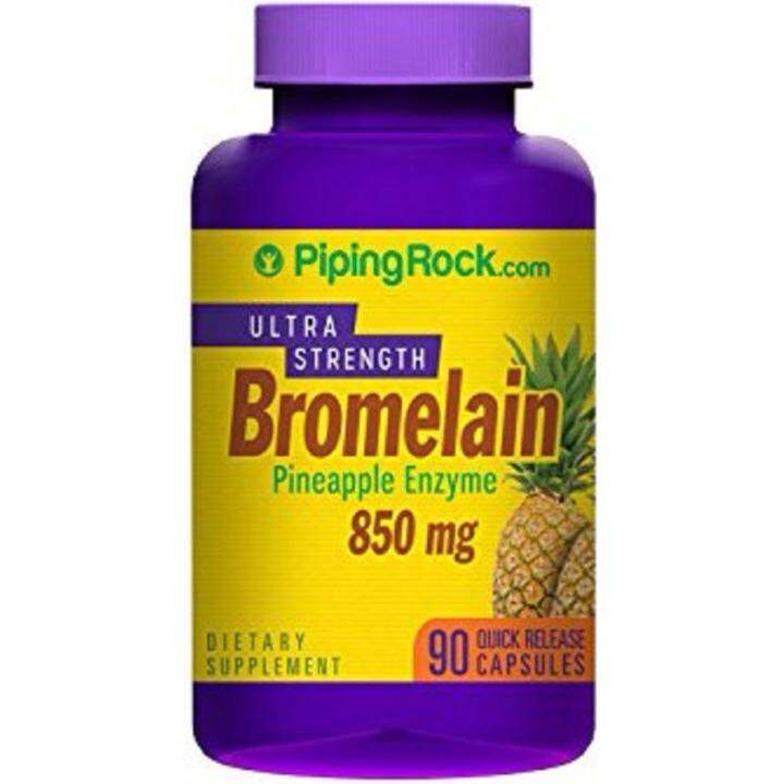 Piping Rock Ultra Strength, Bromelain 850mg, 90Caps (Arthritis, Joint