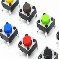 100pcs  6*6*5mm Light touch switch DIP4  Touch button switch 6*6*5 keys button DIP 4pin