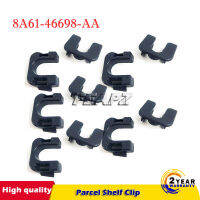 8A61-4669 10ชุด8A6146698AA 8-AA สำหรับ Ford Fiesta MK7, MK8, Focus &amp; Mondeo คลิปหนีบชั้นวางพัสดุด้านหลังแบรนด์ใหม่!