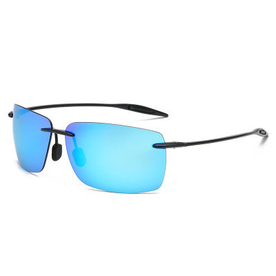【Hot sales】 น้ำหนักเบาไร้กรอบ TR90 แว่นกันแดดผู้ชายแว่นกันแดดโพลาไรซ์ไร้กรอบแว่นกันแดดคนขับแว่นตาตกปลากลางแจ้ง