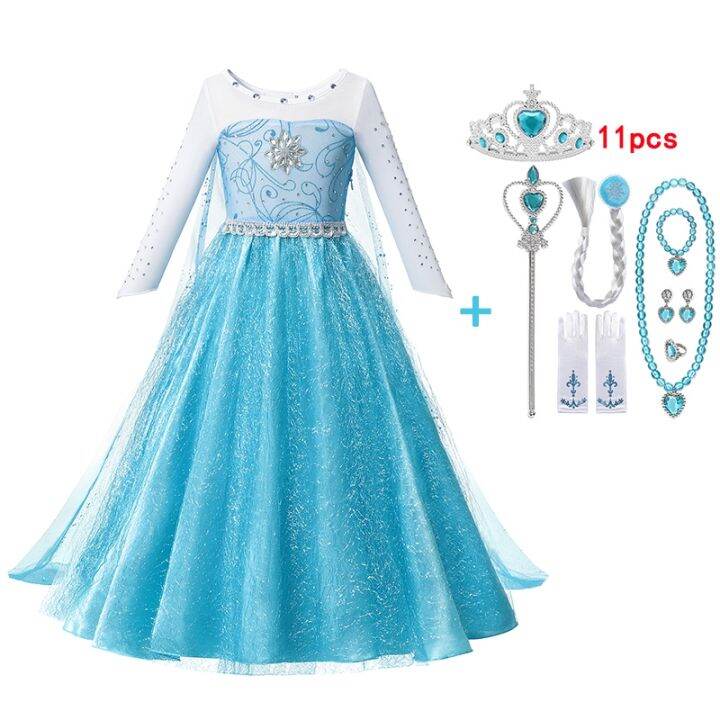 disney-girls-frozen-elsa-princess-dresses-kids-cosplay-snow-queen-carnival-party-mesh-clothing-children-birthday-outfit-costume