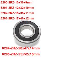 1pc 6200 6201 6202 6203-2RZ 6204RZ 6005 Industry Motor Spindle Ball Bearing 10x30x9 12x32x10 15x35x11 17x40x12 20x47x14MM