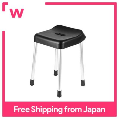 เก้าอี้อาบน้ำโลหะไข่มุก BLKP ความสูงเก้าอี้อาบน้ำ40ซม. ทำในญี่ปุ่น HB-850สีดำ BLKP