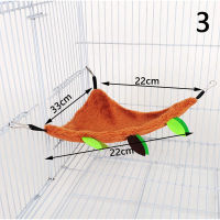 Ruyifang Pet Hammock Flannel เจาะบาร์เรลแฮมสเตอร์ Nest Guinea Pigs สัตว์เลี้ยงขนาดเล็กแขวนเตียง