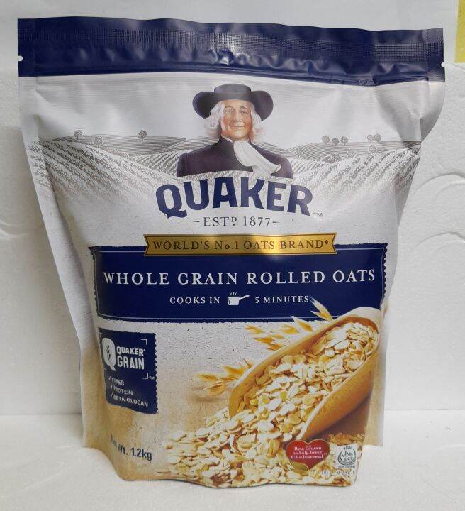 Quaker Oats Whole Grain Rolled Oats 1.2kg Lazada PH