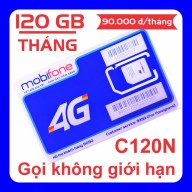 Sim 4g Mobifone C120N gói 4Gb ngày 120Gb tháng + 50 phút gọi ngoại mạng thumbnail