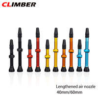 CLIMBER หัวฉีดลมยางจักรยานเสือภูเขา,อุปกรณ์เสริมวาล์วอลูมิเนียมอัลลอยด์หัวฉีดไร้ท่อดูดอากาศหัวฉีดสุญญากาศหัวฉีดแบบไม่มียางใน