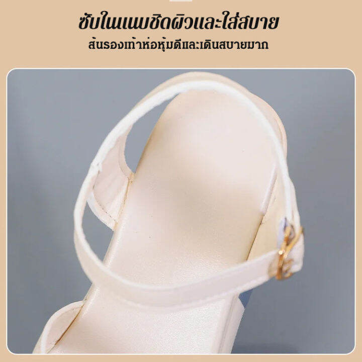 hot-sale-platform-รองเท้าแตะส้นเตารีดทรงโรมัน