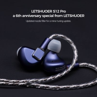 Letshuoer S12 PRO | ไดร์เวอร์ระนาบแม่เหล็ก IEM หูฟัง Hi-Fi สายเคเบิลทองแดง Monocrystalline ชุบเงินพร้อมปลั๊ก2.5/3.5/4.4มม