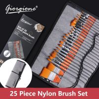 Rex TT Giorgione 18pcs 25pcs Nylon Hair Wooden Handle Watercolor Paint Brush Pen Scrubbing Scraper Acrylic Painting Art Paint Brushes Supplies