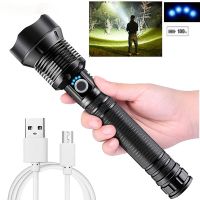 The Brightest Flashlight Xhp70 Flashlight Super Bright Lamp Chargeable Zoom LED Tactical Torch 18650 Camping Hiking Torch Light Powerful