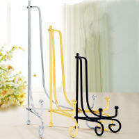 Flameer Home Decor ขาตั้งป้ายแบบจีน,ขาตั้งจอแสดงกรอบรูปสีทอง4-12นิ้ว