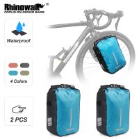 Rhinowalk Bike Fork Bag Waterproof 2 Piece 4L 6LQuick Release Cycling Bicycle Front Pack Mount Electric Scooter Vehicle Bag