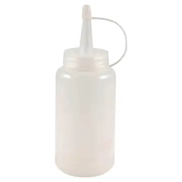 Condiment Squeeze Bottle Set Plastic with Caps, Refillable with Wide Mouth  - for Sauces, Paint ,Oil, Condiments ,Salad Dressings