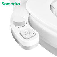 SAMODRA Non-Electric Bidet - Self Cleaning Dual Nozzle (ล้างด้านหน้าและด้านหลัง) Fresh Water Bidet Toilet Seat Attachment With Independent Adjustable Water Pressure Button