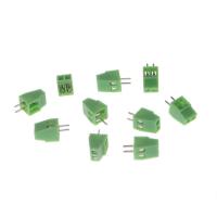 10 Pcs 2Pin-10Pin สกรู PCB ติดตั้งบล็อกเทอร์มินัลเชื่อมต่อ2.54Mm Pitch