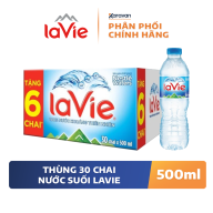 Nước khoáng Lavie chai 500ml - Thùng 24 chai Tặng 6 chai thumbnail
