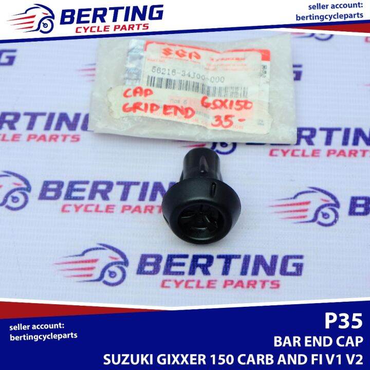 New Original ∈ BAR END CAP Gixxer 150 Carb and FI V1 5621634J00000