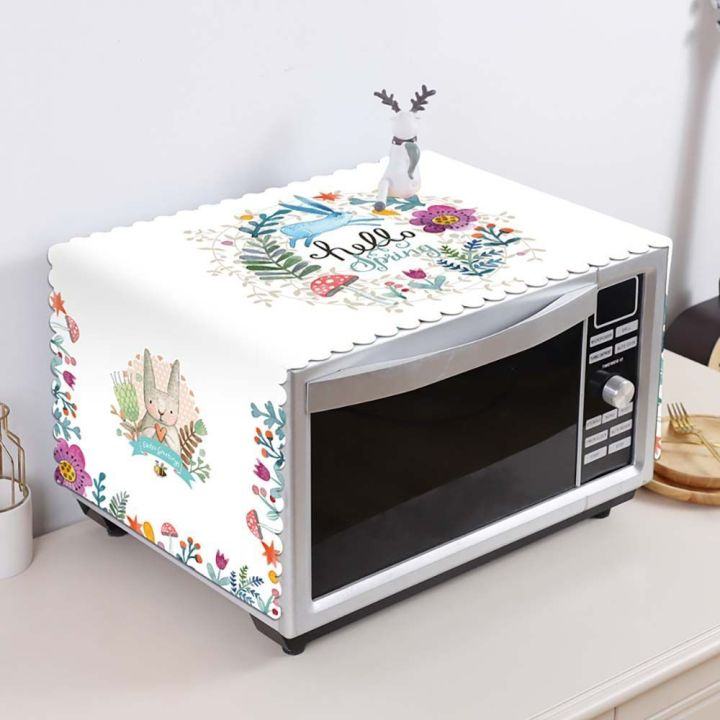  Microwave Oven Cover Dust Oil Proof Cloth Linen